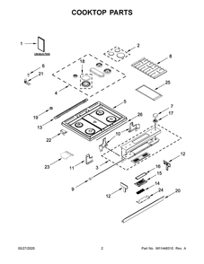 Part Location Diagram of W11355689 Whirlpool SHIELD