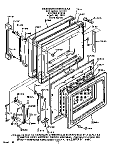 Door Diagram and Parts List for 2893*0A  Roper Range