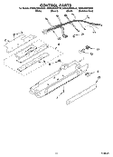 CONTROL PARTS Diagram and Parts List for KSRA25KKSS01  KitchenAid Refrigerator
