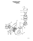 BLOWER Diagram and Parts List for KUDH23HY2  KitchenAid Dishwasher