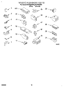 WIRING HARNESS Diagram and Parts List for 6LSP8255BW0  Whirlpool Washer