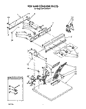 TOP AND CONSOLE, LIT/OPTIONAL Diagram and Parts List for KGYE760WAL1  KitchenAid Dryer