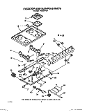 COOKTOP AND MANIFOLD, LIT/OPTIONAL Diagram and Parts List for SF332BEWN0  Whirlpool Range