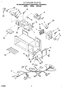 INTERIOR, LITERATURE Diagram and Parts List for KHMS105BBL4  KitchenAid Microwave