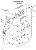 ICEMAKER Diagram and Parts List for KSSP36QKS01  KitchenAid Refrigerator