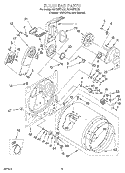 SECTION Diagram and Parts List for KEYS677EZ2  KitchenAid Dryer