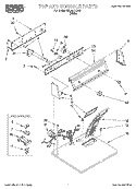 SECTION Diagram and Parts List for REL3612BW3  Roper Dryer