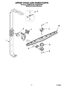 UPPER WASH AND RINSE PARTS Diagram and Parts List for KUDS01DLSS1  KitchenAid Dishwasher