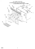 CABINET Diagram and Parts List for MH7130XEZ2  Whirlpool Microwave