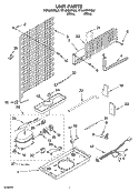 UNIT PARTS Diagram and Parts List for RT14HDYPQ02  Roper Refrigerator