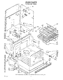 OVEN Diagram and Parts List for KEDT105SBL1  KitchenAid Range