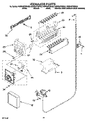 ICEMAKER PARTS Diagram and Parts List for KSRP22FSSS00  KitchenAid Refrigerator