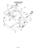 MANIFOLD Diagram and Parts List for SF302BSKN0  Whirlpool Range