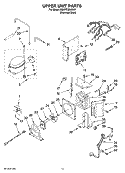 UPPER UNIT PARTS Diagram and Parts List for KBURT3665E01  KitchenAid Refrigerator