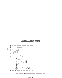 MISCELLANEOUS Diagram and Parts List for LA7700XPW3  Whirlpool Washer