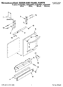 DOOR AND PANEL PARTS Diagram and Parts List for KUDS03FSBT1  KitchenAid Dishwasher