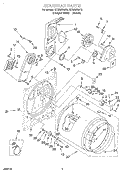 SECTION Diagram and Parts List for GEW9878JT0  Whirlpool Dryer