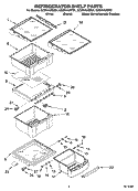 REFRIGERATOR SHELF PARTS Diagram and Parts List for GC5NHAXSY01  Whirlpool Refrigerator