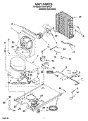 UNIT PARTS, OPTIONAL PARTS Diagram and Parts List for KUIA15PRLS1  KitchenAid Ice Maker