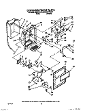 DISPENSER FRONT Diagram and Parts List for RS25AWXXW00  Roper Refrigerator