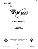 SECTION Diagram and Parts List for EH06EFXPW5  Whirlpool Freezer