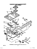 COOKTOP AND MANIFOLD, LIT/OPTIONAL Diagram and Parts List for SF314PSWW1  Whirlpool Range