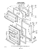 DOOR , LIT/OPTIONAL Diagram and Parts List for EHT201XKWR5  Whirlpool Refrigerator