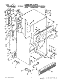 CABINET Diagram and Parts List for ET20DKXWW03  Whirlpool Refrigerator