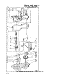 GEARCASE Diagram and Parts List for LHA6480W1  Whirlpool Washer