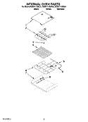 INTERNAL OVEN PARTS Diagram and Parts List for KEBK171SBL01  KitchenAid Wall Oven
