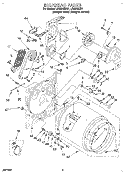 SECTION Diagram and Parts List for LEE9848BZ1  Whirlpool Dryer