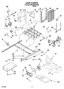 UNIT PARTS Diagram and Parts List for 5VGS3SHGKQ05  Whirlpool Refrigerator