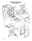 DISPENSER FRONT Diagram and Parts List for KSRS27QXWH00  KitchenAid Refrigerator