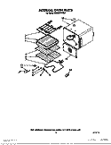 INTERNAL OVEN Diagram and Parts List for KEBS277WBL2  KitchenAid Wall Oven