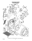 SECTION Diagram and Parts List for KEYE960WWH0  KitchenAid Dryer