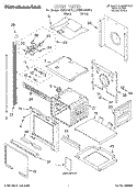 OVEN, LITERATURE Diagram and Parts List for KEBI276DBL7  KitchenAid Wall Oven