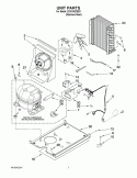 UNIT PARTS Diagram and Parts List for ZDIS150ZSSD  Whirlpool Ice Maker