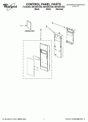 CONTROL PANEL PARTS Diagram and Parts List for AMV3204VAS0  Amana Microwave
