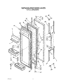 REFRIGERATOR DOOR Diagram and Parts List for JWARG482WP01  Whirlpool Refrigerator