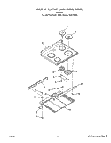 MAIN Diagram and Parts List for F5807W0  Roper Range