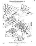 REFRIGERATOR INTERIOR Diagram and Parts List for ED26MM1LWR0  Whirlpool Refrigerator