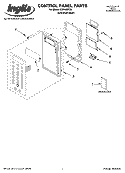 CONTROL PANEL PARTS Diagram and Parts List for IOR14XRD0  Inglis Microwave