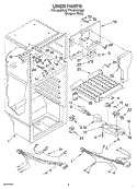 LINER Diagram and Parts List for TT14DKXKQ00  Estate Refrigerator
