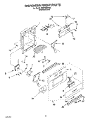 DISPENSER FRONT Diagram and Parts List for KSSP42QKS00  KitchenAid Refrigerator