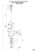 BRAKE AND DRIVE TUBE Diagram and Parts List for KAWE570BWH1  KitchenAid Washer