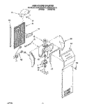 AIR FLOW Diagram and Parts List for KSRS25QAAL10  KitchenAid Refrigerator