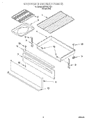 DRAWER AND BROILER, OPTIONAL Diagram and Parts List for GR399LXHS0  Whirlpool Range