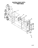 CONTROL PANEL Diagram and Parts List for RE960PXYN0  Whirlpool Microwave Oven Combo