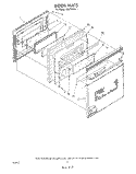 DOOR Diagram and Parts List for RS675PXV1  Whirlpool Range