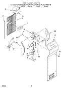 AIR FLOW Diagram and Parts List for KSRS27FGAL00  KitchenAid Refrigerator
